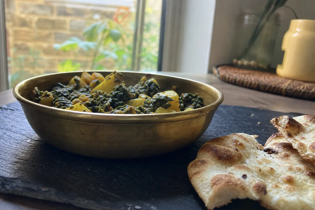 Easy Saag Aloo (Spinach and Potato)