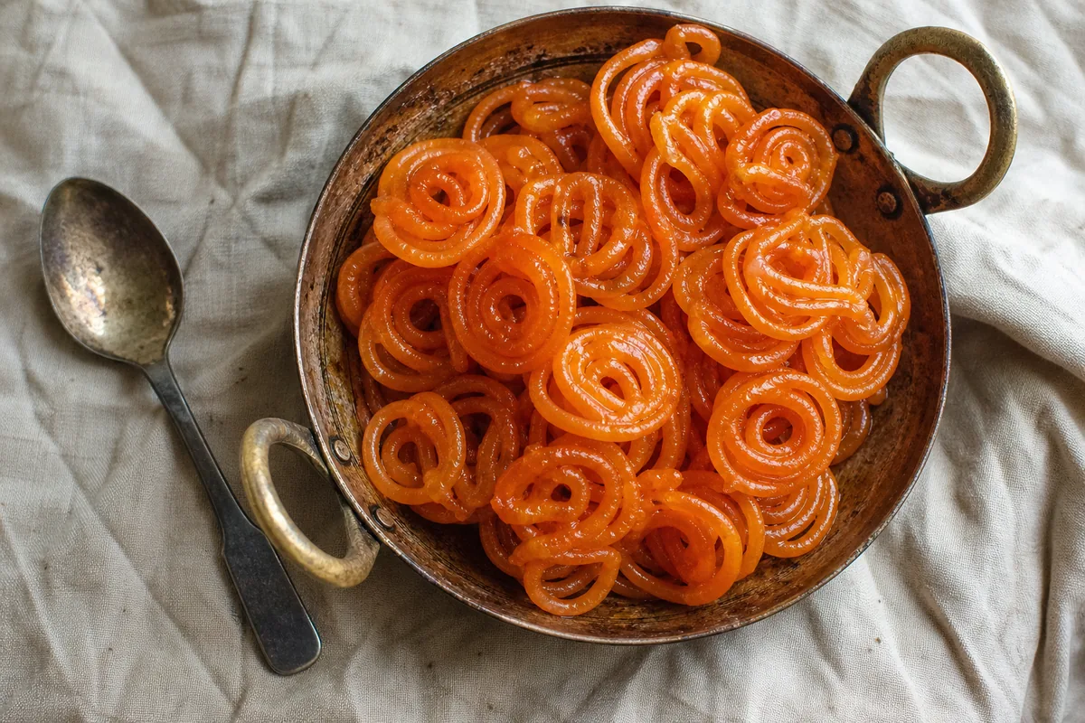 Jalebi Recipe (Crispy Indian Sweets)